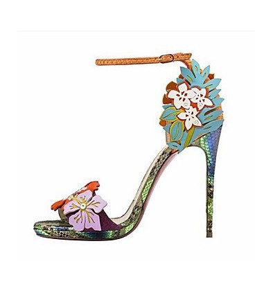 Women's Shoes Leatherette Stiletto Heel Open Toe Sandals