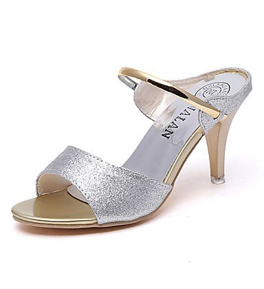 Sandals Spring Comfort PU Casual Flat Heel Others Black Purple 