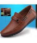 Real Leather Men Flats Genuine Leather Men Boat Shoes