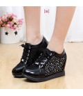 Hidden Wedge Heels Fashion Women's Elevator Shoes