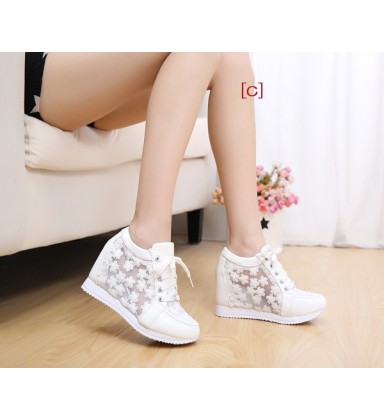 Hidden Wedge Heels Fashion Women's Elevator Shoes