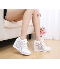 Hidden Wedge Heels Fashion Women's Elevator Shoes