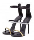 Women's Sandals With Heel Glitter High Heel Shoes Sxey Strappy Sandals