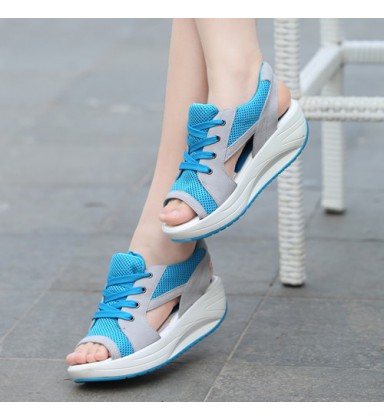 Summer Ladies Platform Sandals Fish Head Sandals
