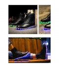 Women's Spring Fall Winter Leatherette Casual Chunky Heel Lace-up Black boot