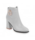 women pumps square heels fashion lace up women boots 