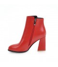 women pumps square heels fashion lace up women boots 