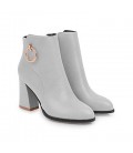 women pumps square heels fashion lace up women boots 