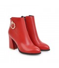 women pumps square heels fashion lace up women boots 