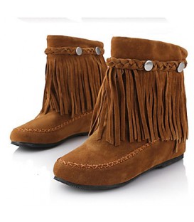Women's Shoes PU Fall Winter Bootie Boots Flat Heel