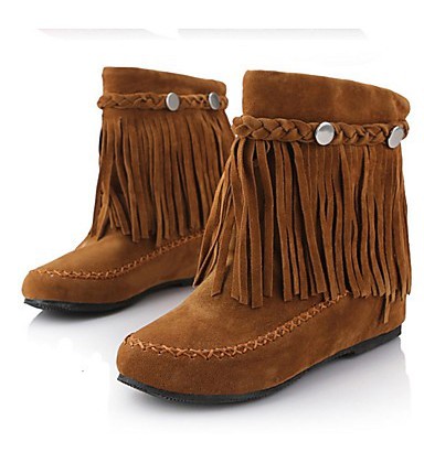 Women's Shoes PU Fall Winter Bootie Boots Flat Heel Women's Shoes PU Fall Winter Bootie Boots Flat Heel