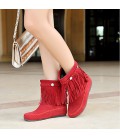 Women's Shoes PU Fall Winter Bootie Boots Flat Heel