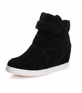Women's Spring Fall Winter Faux Suede Casual Wedge Heel 