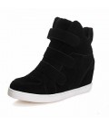 Women's Spring Fall Winter Faux Suede Casual Wedge Heel 
