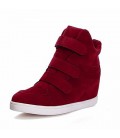 Women's Spring Fall Winter Faux Suede Casual Wedge Heel 