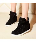 Women's Spring Fall Winter Faux Suede Casual Wedge Heel 