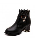 Women's Boots Fashion Boots Bootie Fall Winter PU Casual