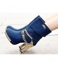 Women‘s Boots Summer Fashion Boots Fleece Casual