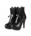 Women's Shoes Synthetic Microfiber PU Fall Winter Comfort Novelty Bootie Boots