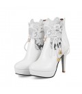 Women's Shoes Synthetic Microfiber PU Fall Winter Comfort Novelty Bootie Boots