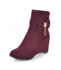 Women's Boots Bootie Fall Winter Nubuck leather Leatherette
