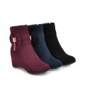 Women's Boots Bootie Fall Winter Nubuck leather Leatherette