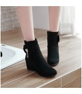 Women's Boots Bootie Fall Winter Nubuck leather Leatherette