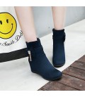 Women's Boots Bootie Fall Winter Nubuck leather Leatherette
