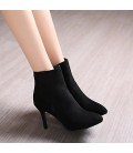 Women's Shoes PU Fall Winter Comfort Heels Stiletto