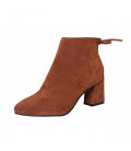 Women's Boots Winter Comfort PU Dress / Casual Chunky Heel Zipper 