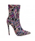 Women's Boots Embroidered Shoes Fabric Fall Winter
