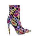 Women's Boots Embroidered Shoes Fabric Fall Winter