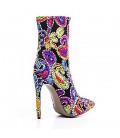 Women's Boots Embroidered Shoes Fabric Fall Winter