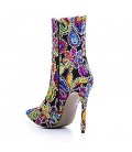Women's Boots Embroidered Shoes Fabric Fall Winter