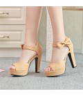 Summer women shoes Peep toe Ankle strap high heel Sandals