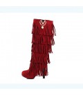 Women's Boots Embroidered Shoes Fabric Fall Winter