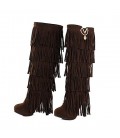 Women's Boots Embroidered Shoes Fabric Fall Winter