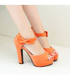 Summer women shoes Peep toe Ankle strap high heel Sandals