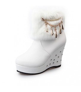 Women's Boots Fall Winter Comfort PU Casual 