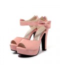 Summer women shoes Peep toe Ankle strap high heel Sandals