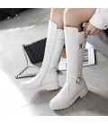 Women's Boots Comfort Fall Winter Leatherette Casual