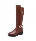 Women's Boots Comfort Fall Winter Leatherette Casual