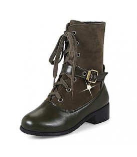 Women's Shoes Nubuck leather Leatherette Fall Winter Fashion Boots 