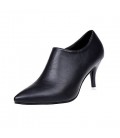 Women's Boots Comfort PU Summer Casual Zipper Kitten Heel Ruby 