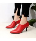 Women's Boots Comfort PU Summer Casual Zipper Kitten Heel Ruby 