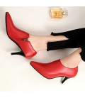 Women's Boots Comfort PU Summer Casual Zipper Kitten Heel Ruby 
