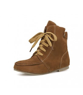 Women's Boots Fall Winter Comfort Leatherette Dress Casual Flat