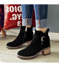 Women's Boots Bootie Fall Winter Leatherette Casual Dress