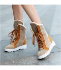 Women's Shoes Flocking Fall Winter Mary Jane Snow Boots