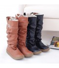 Women's Boots Fall Winter Comfort Leatherette Dress Casual Flat Heel 